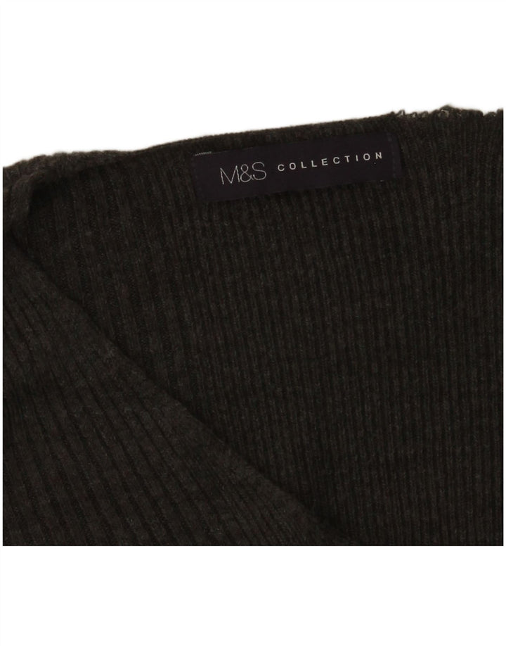 Marks & Spencer Dame V-hals sweater UK 14 Medium Grey