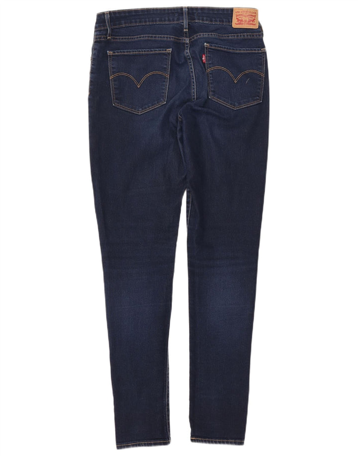 LEVI'S Dame 711 Skinny Jeans W30 L32 Marineblå Bomuld