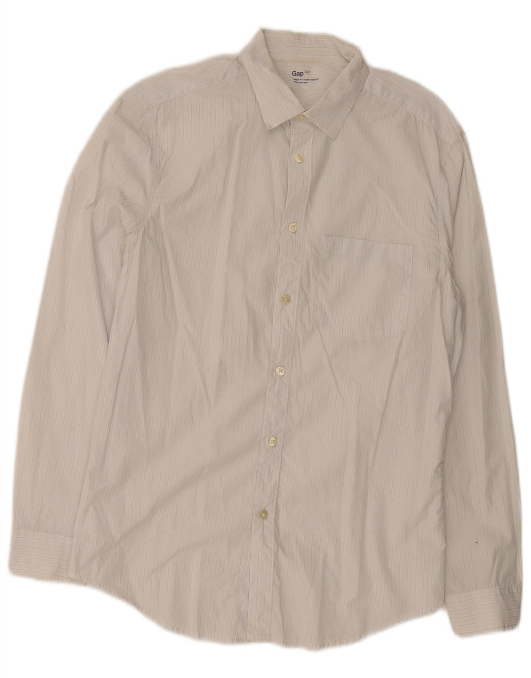 Gap Herre Classic Fit skjorte lille hvid stribet bomuld