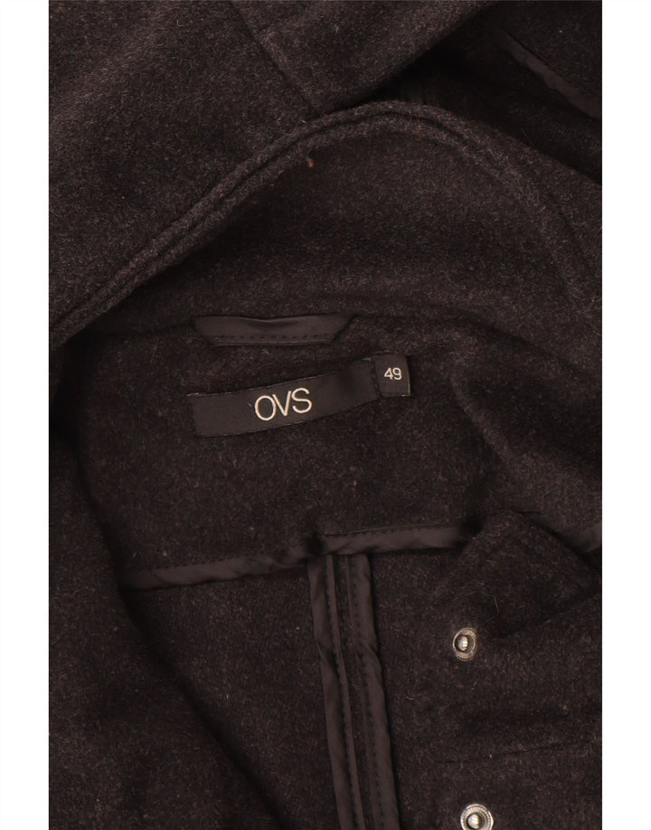 OVS Womens Oversized Hooded Duffle Coat IT 49 XL Grey Polyester