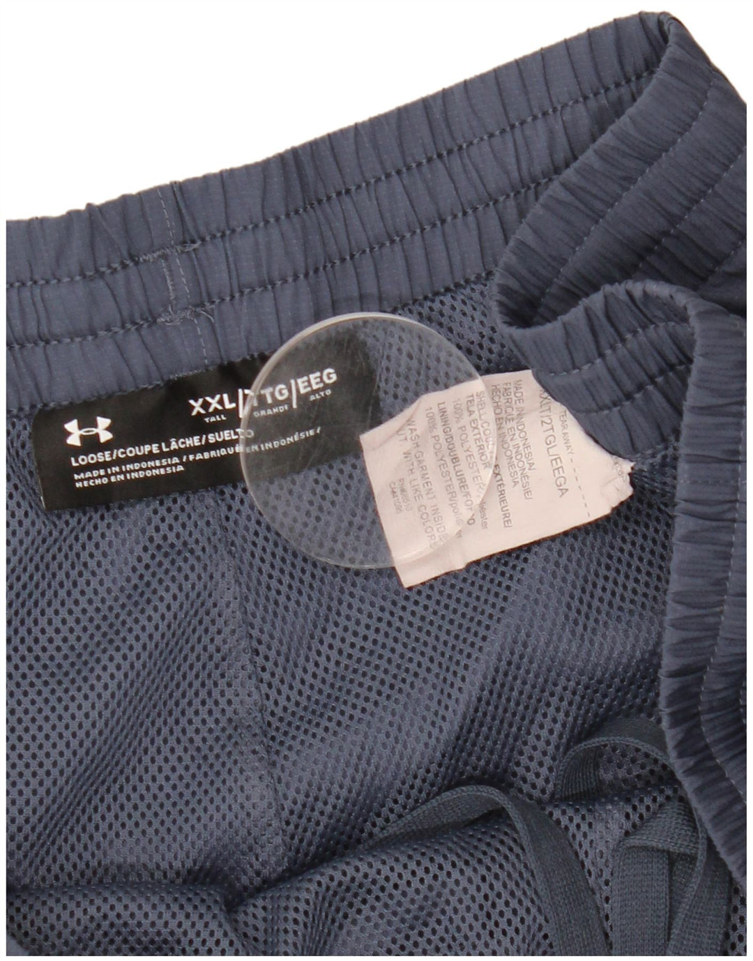 UNDER ARMOUR Træningsdragt bukser til mænd 2XL Navy Blue Colourblock Polyester