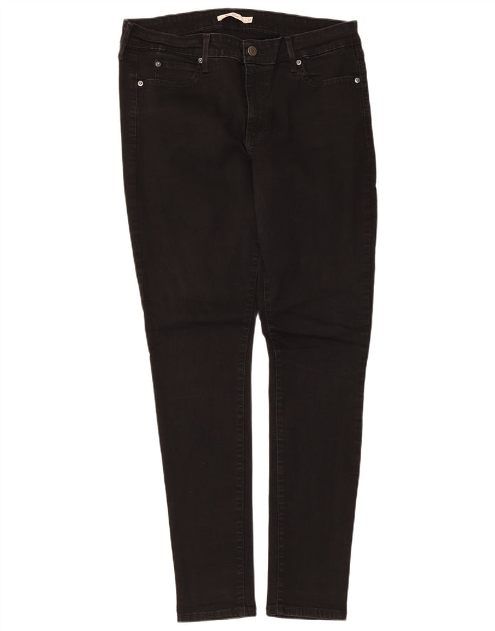 Levi's Dame 711 Skinny Jeans W32 L30 Sort