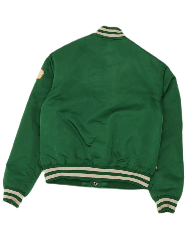STARTER Boys Celtics Graphic Bomber Jacket 9-10 år Medium Green Nylon