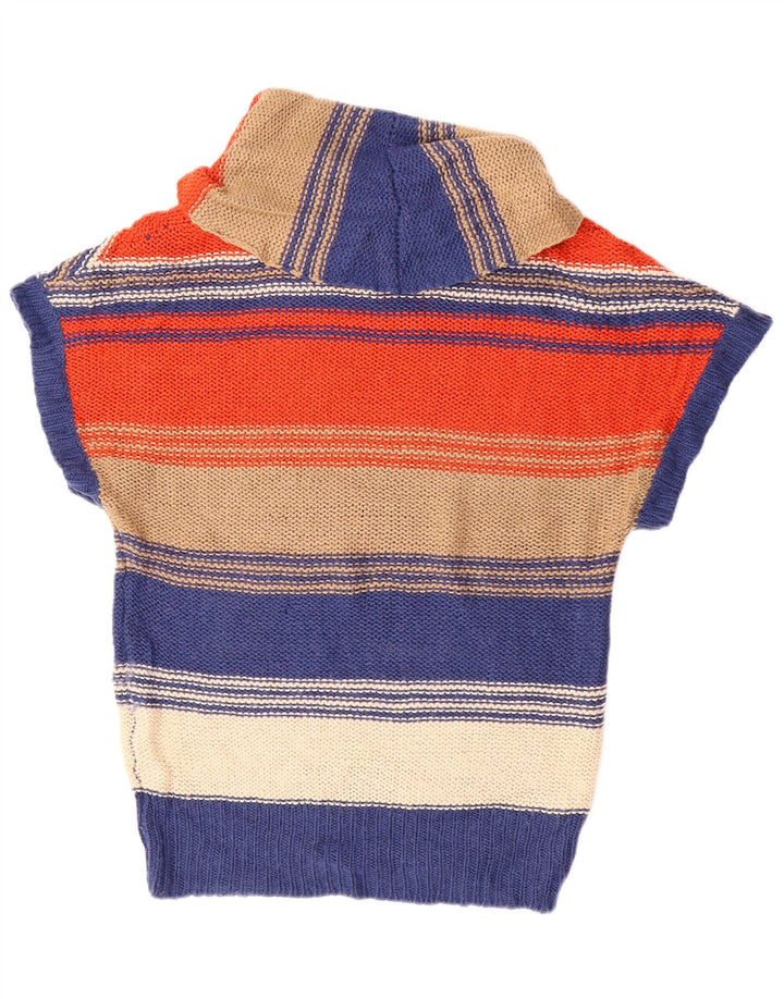 Oasis Dame Oversized Shawl Neck Jumper Sweater UK 10 Small Multicolored