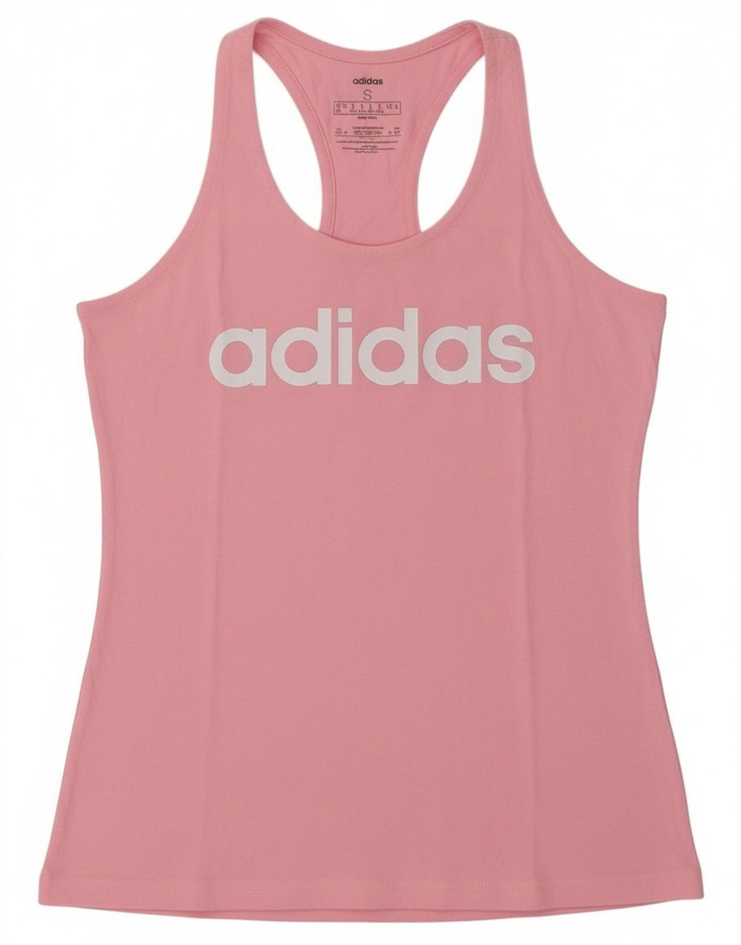 Adidas Dame Grafisk Vest Top UK 8/10 Small Pink