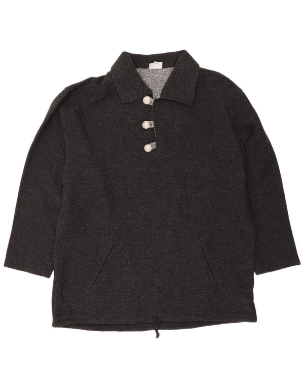 Country Herre Polo Neck Jumper Sweater IT 50 Medium Grå Uld