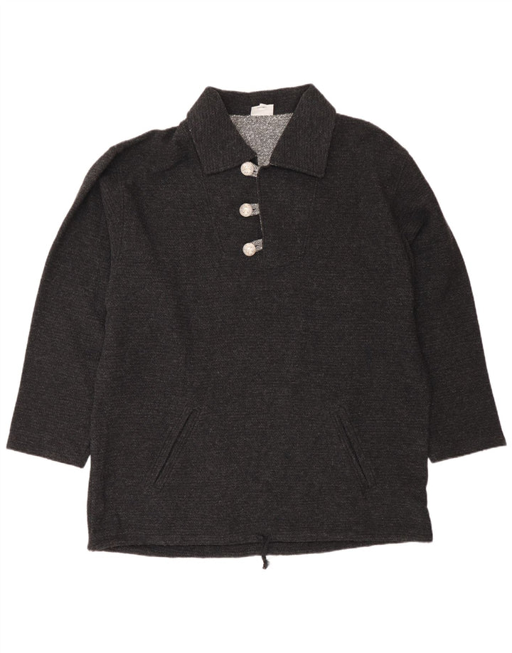 Country Herre Polo Neck Jumper Sweater IT 50 Medium Grå Uld