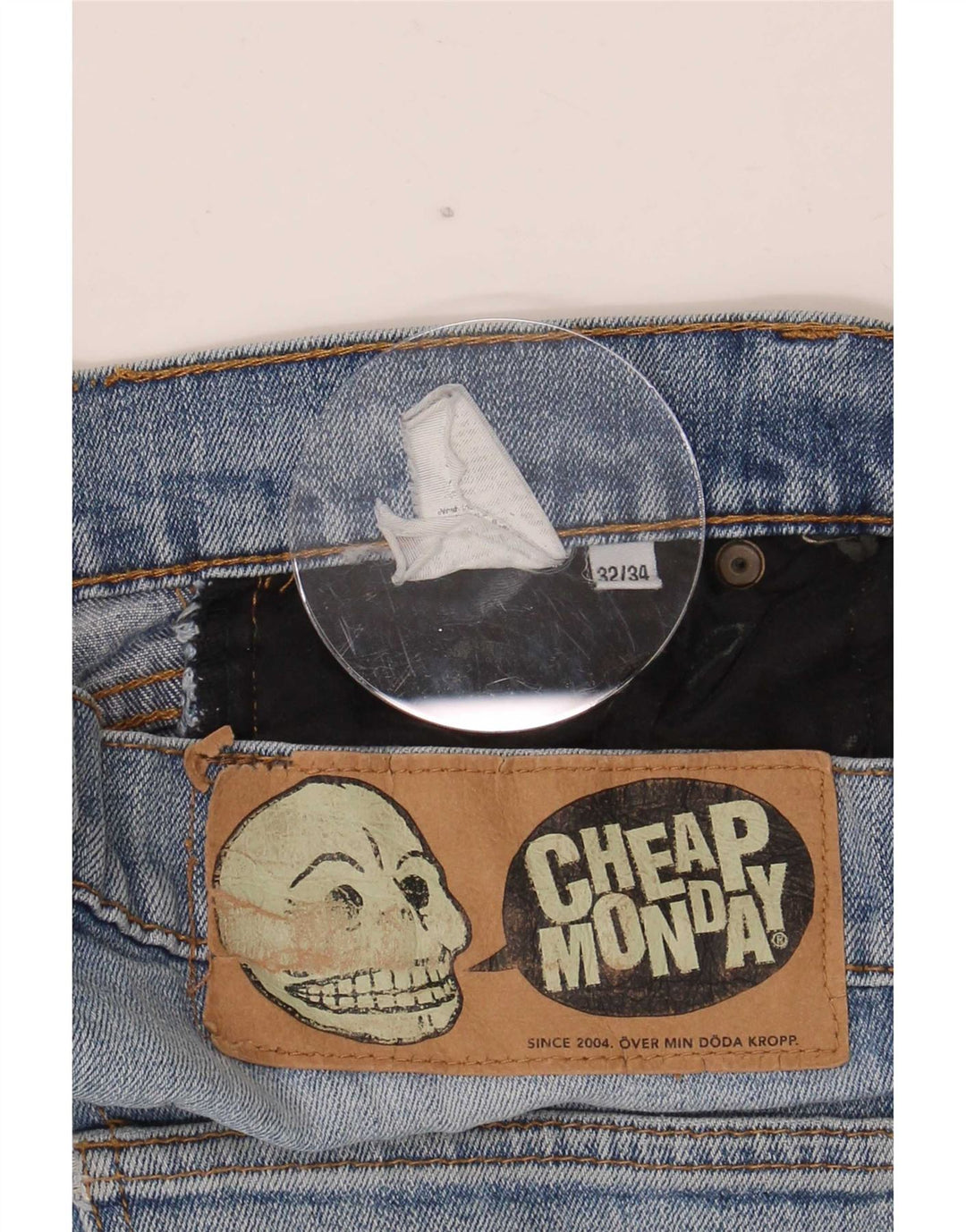 Billig mandag Straight Jeans til mænd W32 L27 Blå
