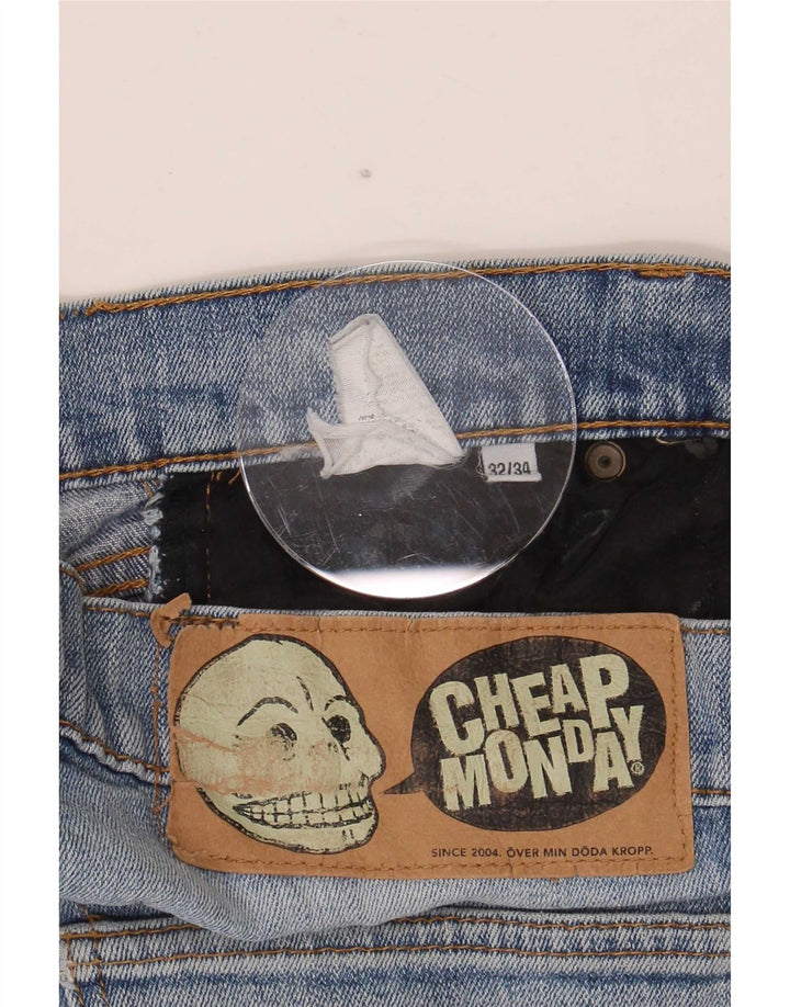 Billig mandag Straight Jeans til mænd W32 L27 Blå