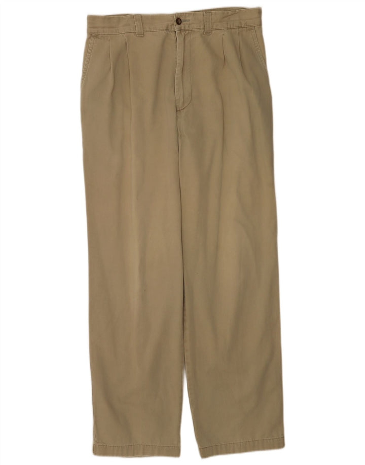 Marks & Spencer Herre Pegged Chino Bukser W32 L31 Beige Bomuld