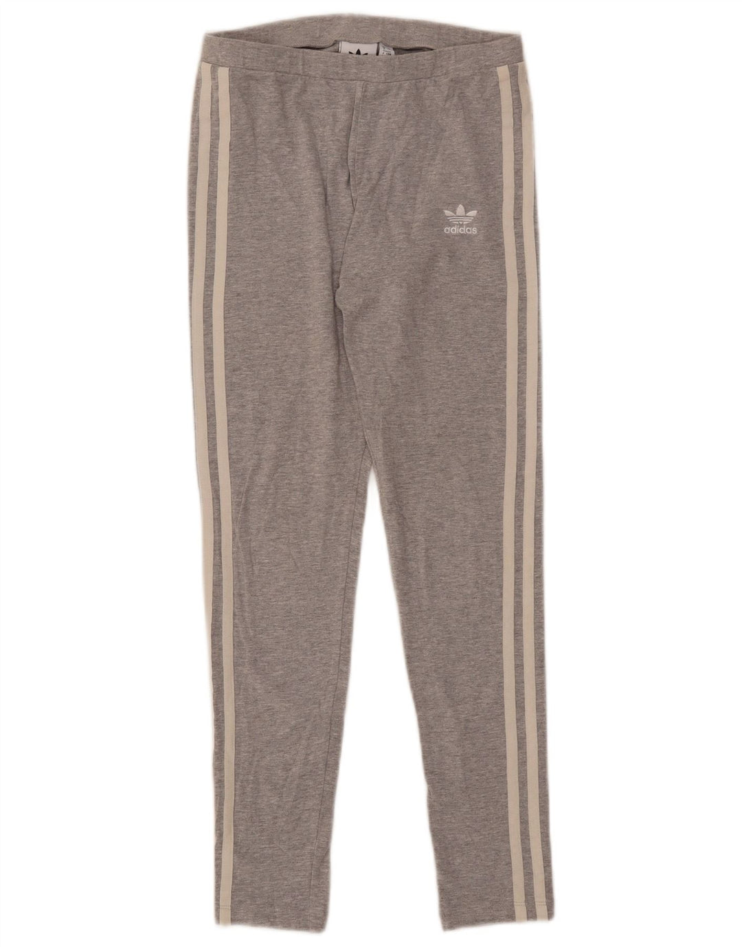 Adidas Womens Leggings UK 8 Small Grey Flecked Bomuld