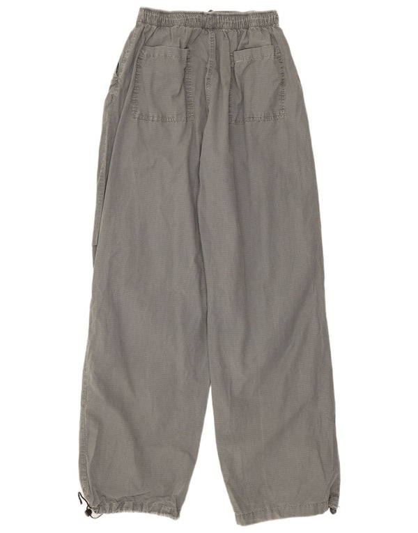 Zara Dame Casual Bukser EU 36 XS W26 L30 Grå Bomuld