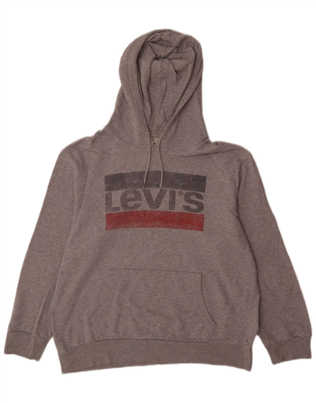 Levi's Grafisk hættetrøje til mænd XL Grå bomuld