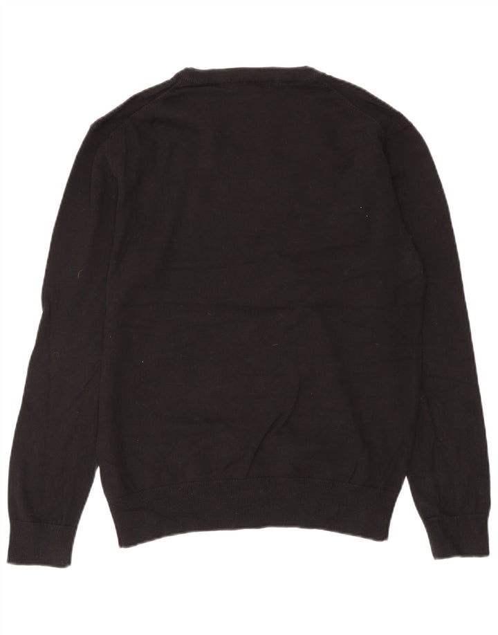 French Connection Herre V-hals sweater lille sort bomuld