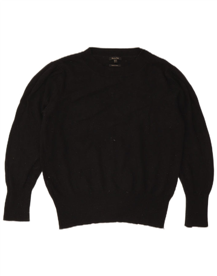 Massimo Dutti Dame Jumper Sweater UK 14 Medium Sort