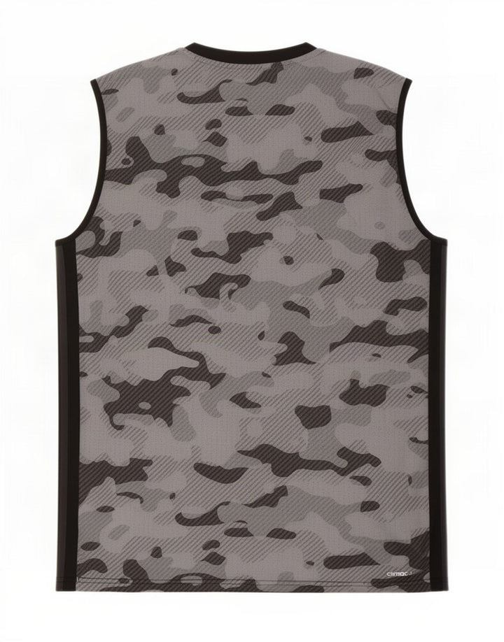 Adidas Herre Climacool Vest Top Stor Sort Camouflage Polyester
