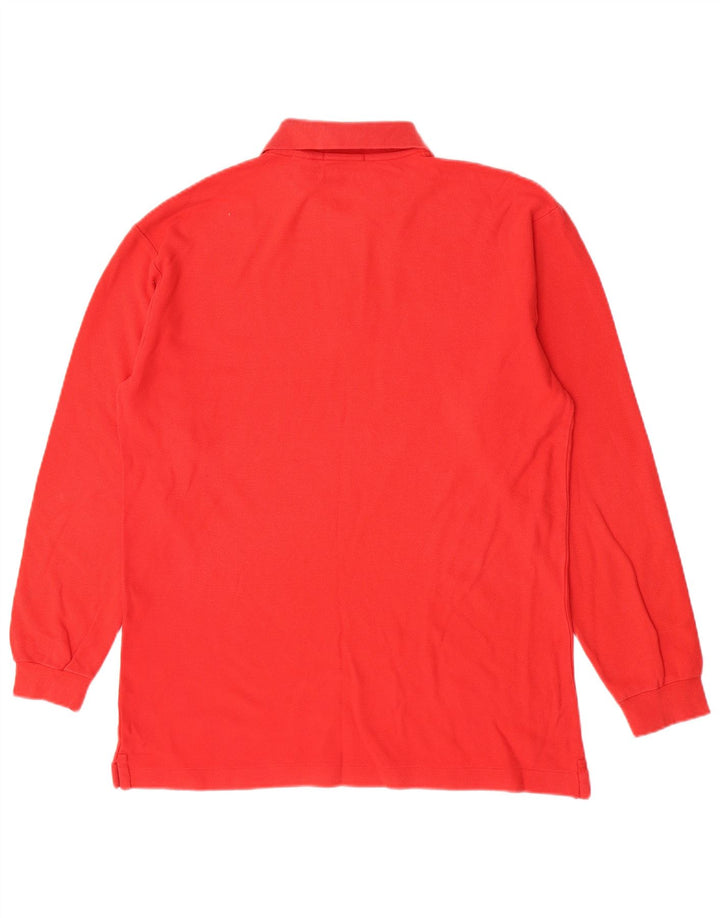 Fila Langærmet Polo Shirt til mænd IT 52 Stor rød bomuld