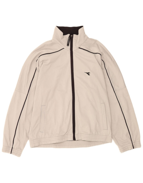 Diadora Herre træningsdragt Topjakke UK 40 Medium Grå Polyester