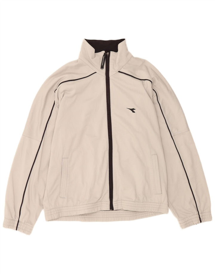 Diadora Herre træningsdragt Topjakke UK 40 Medium Grå Polyester