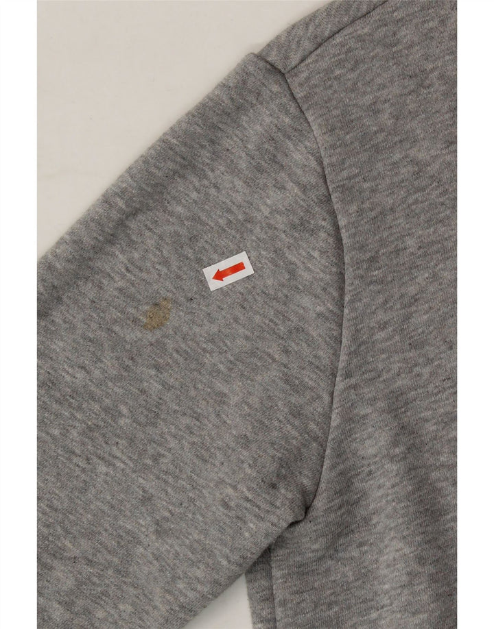 ADIDAS Boys Graphic Sweatshirt Jumper 13-14 Years Grey Cotton Vintage Adidas and Second-Hand Adidas from Messina Hembry 