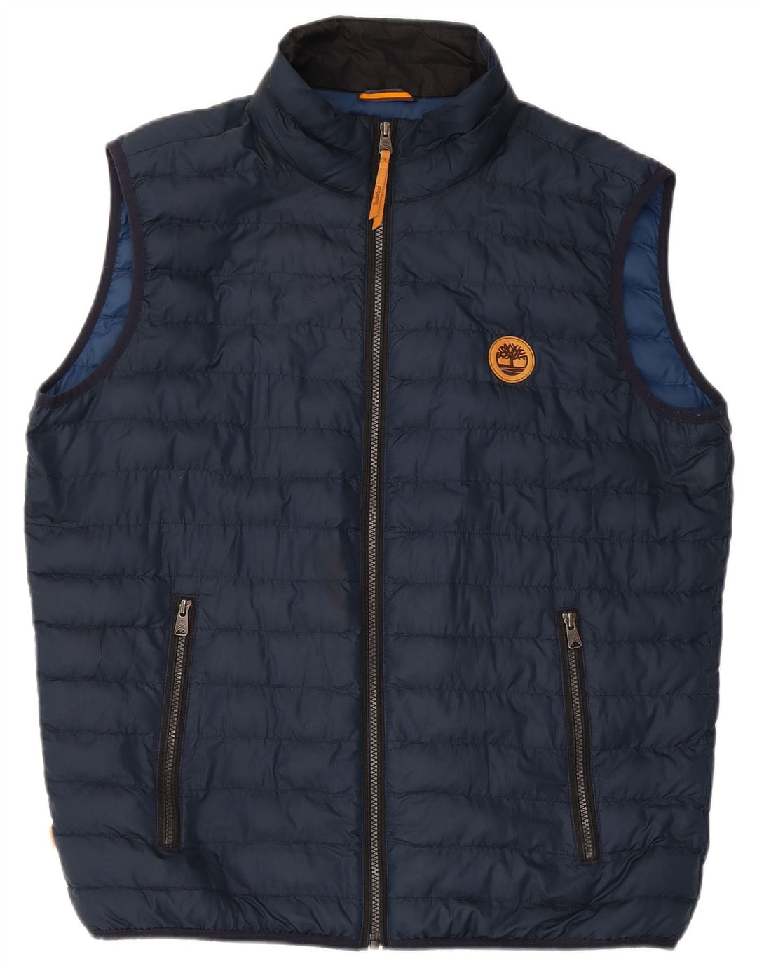 Timberland Mens Polstret Gilet UK 40 Large Navy Blue Polyester