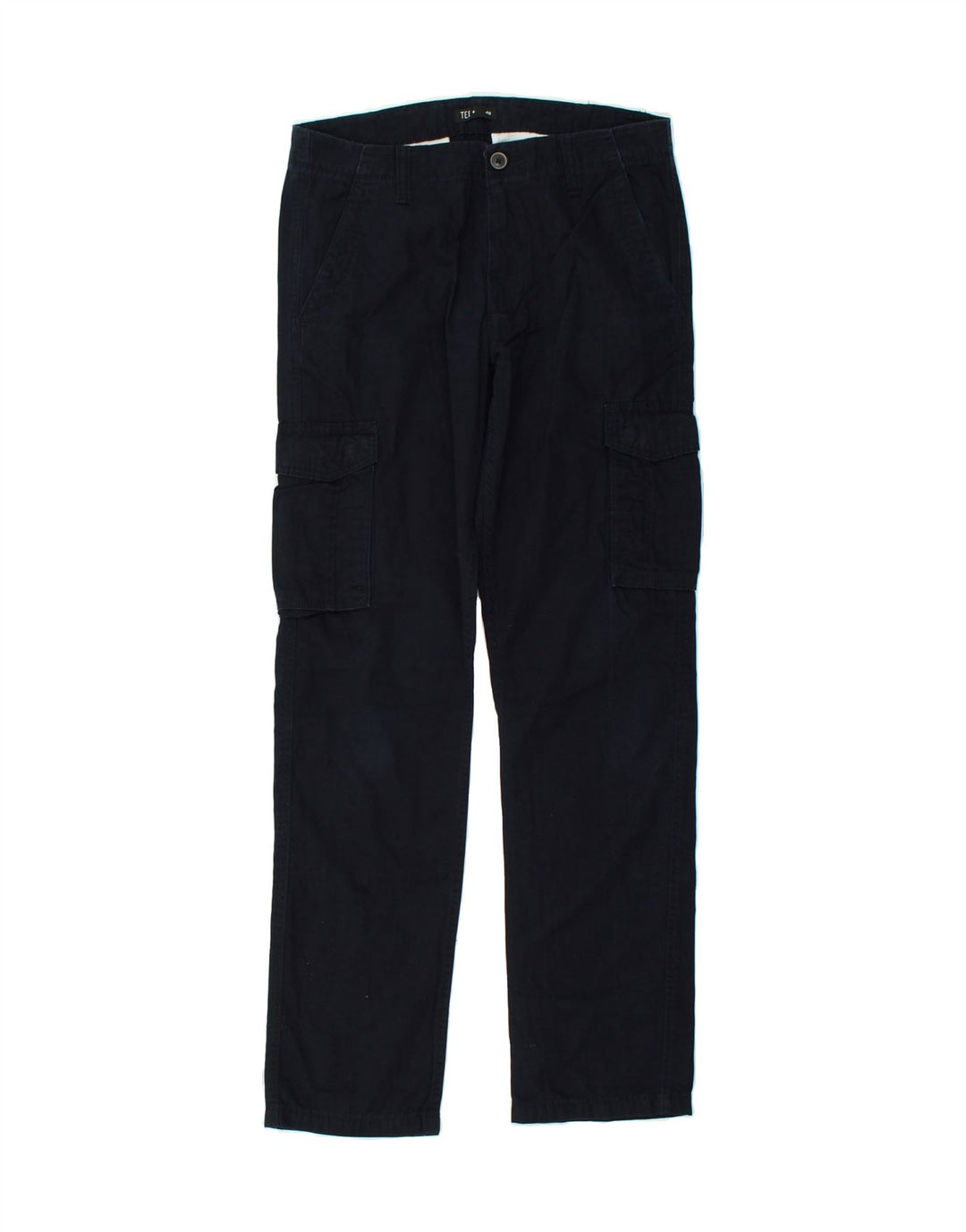 VINTAGE Womens Straight Cargo Trousers IT 46 Large W32 L31  Navy Blue | Vintage Vintage | Thrift | Second-Hand Vintage | Used Clothing | Messina Hembry 