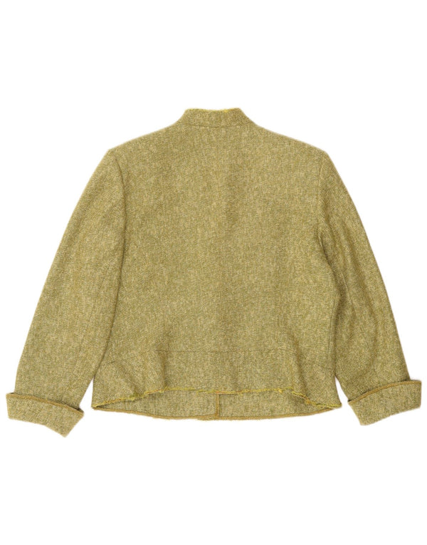 Prato Dame 3-knaps blazerjakke IT 44 Medium Khaki Flecked