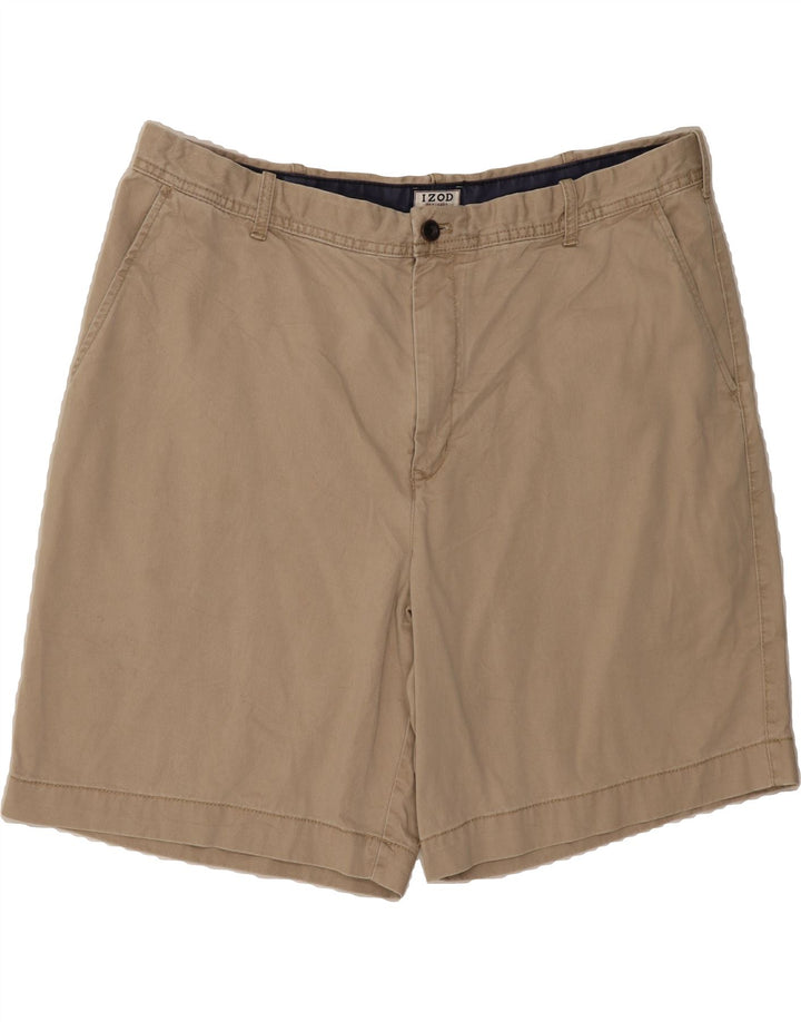 IZOD Mens Chino Shorts W40 XL Beige Cotton Vintage Izod and Second-Hand Izod from Messina Hembry 