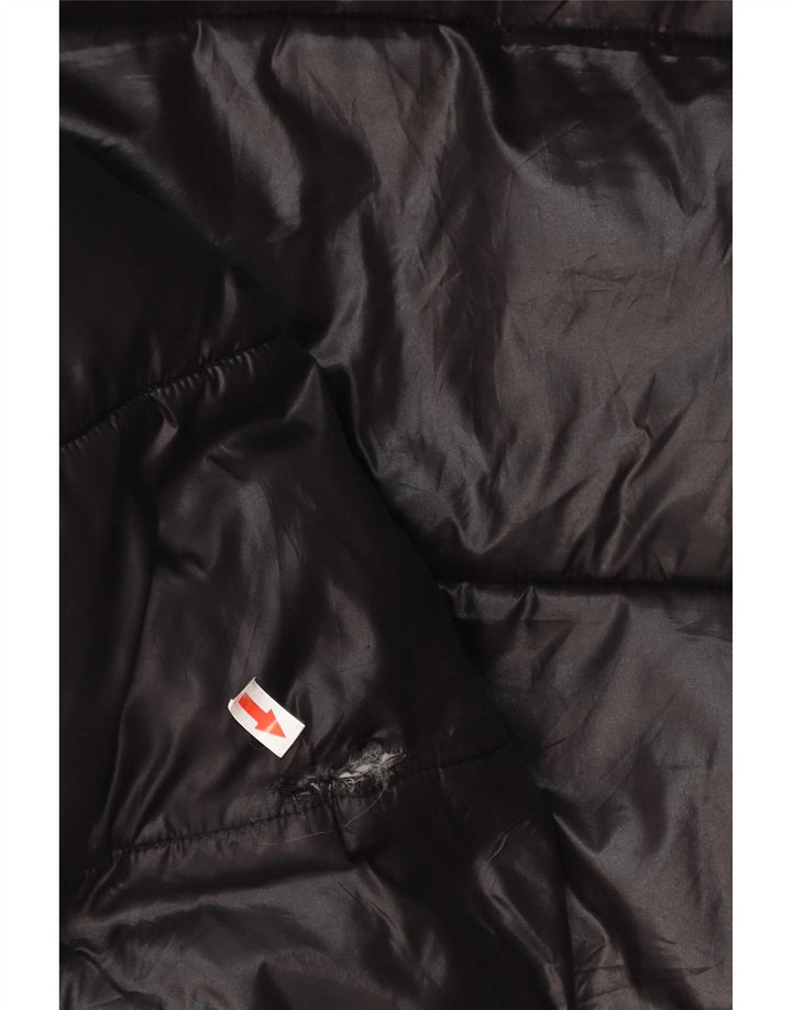Michael Kors Herre hættepolstret jakke UK 38 Medium Sort Polyester