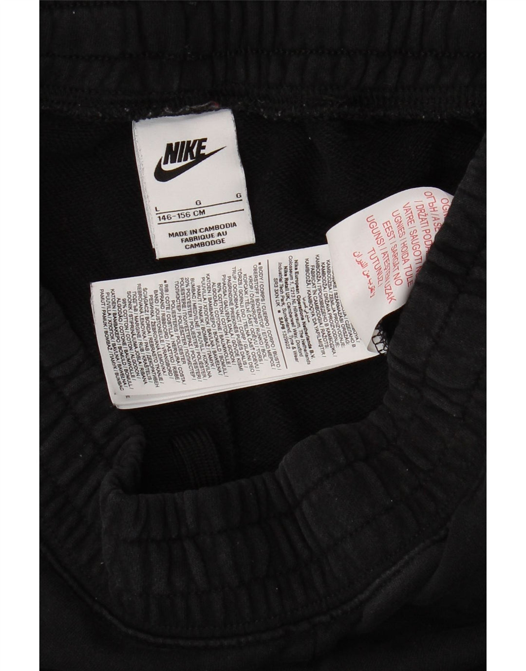 NIKE træningsdragt til piger Joggers 12-13 år Stor sort bomuld