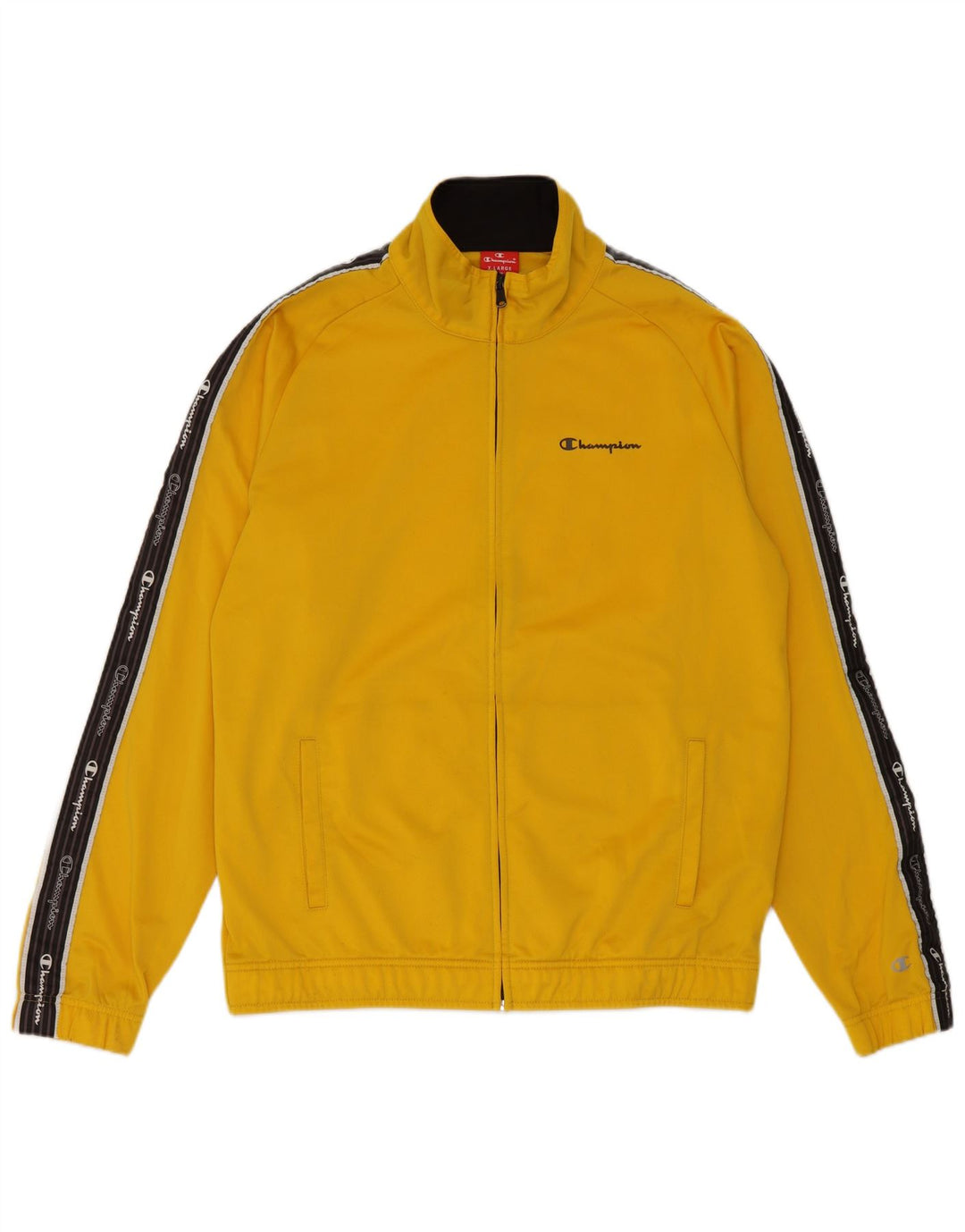 Champion Herre grafisk træningsdragt Topjakke XL Gul Colourblock Polyester