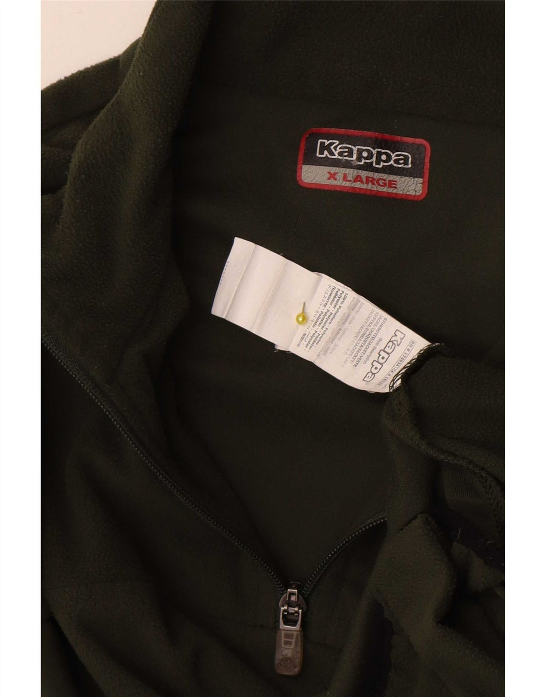 Kappa Fleece Jumper med lynlås til kvinder XL Khaki Polyester