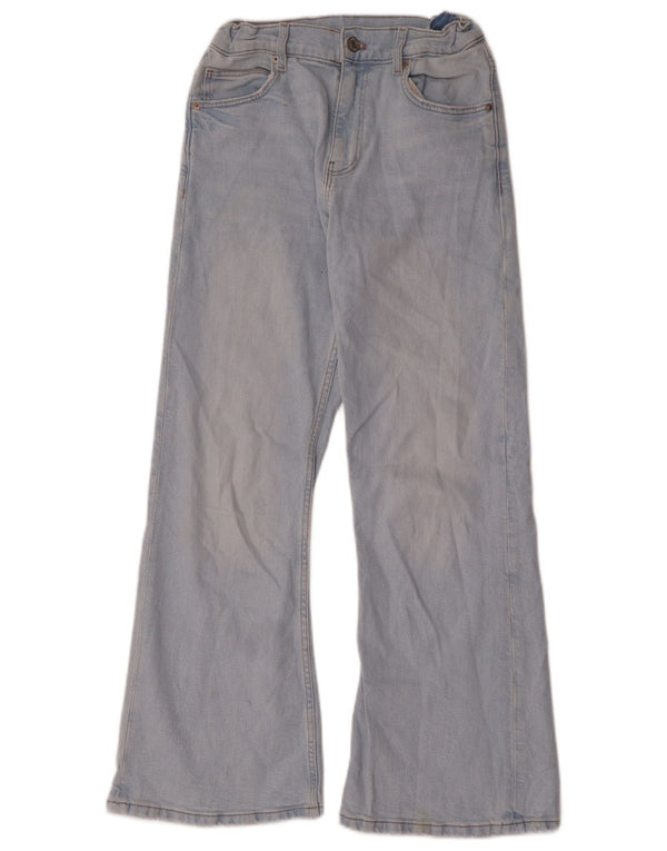 Zara Girls Flared Jeans 12-13 År B26 L28 Blå Bomuld