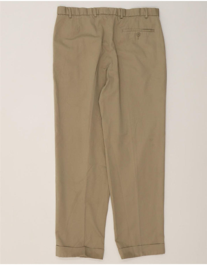 MARKS & SPENCER Pegged jakkesæt til mænd W36 L31 Beige Bomuld