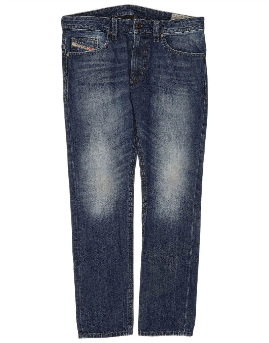 Diesel Herre Thavar Slim Skinny Jeans W32 L30 Blå Bomuld