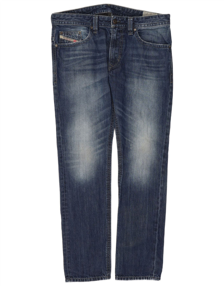 Diesel Herre Thavar Slim Skinny Jeans W32 L30 Blå Bomuld