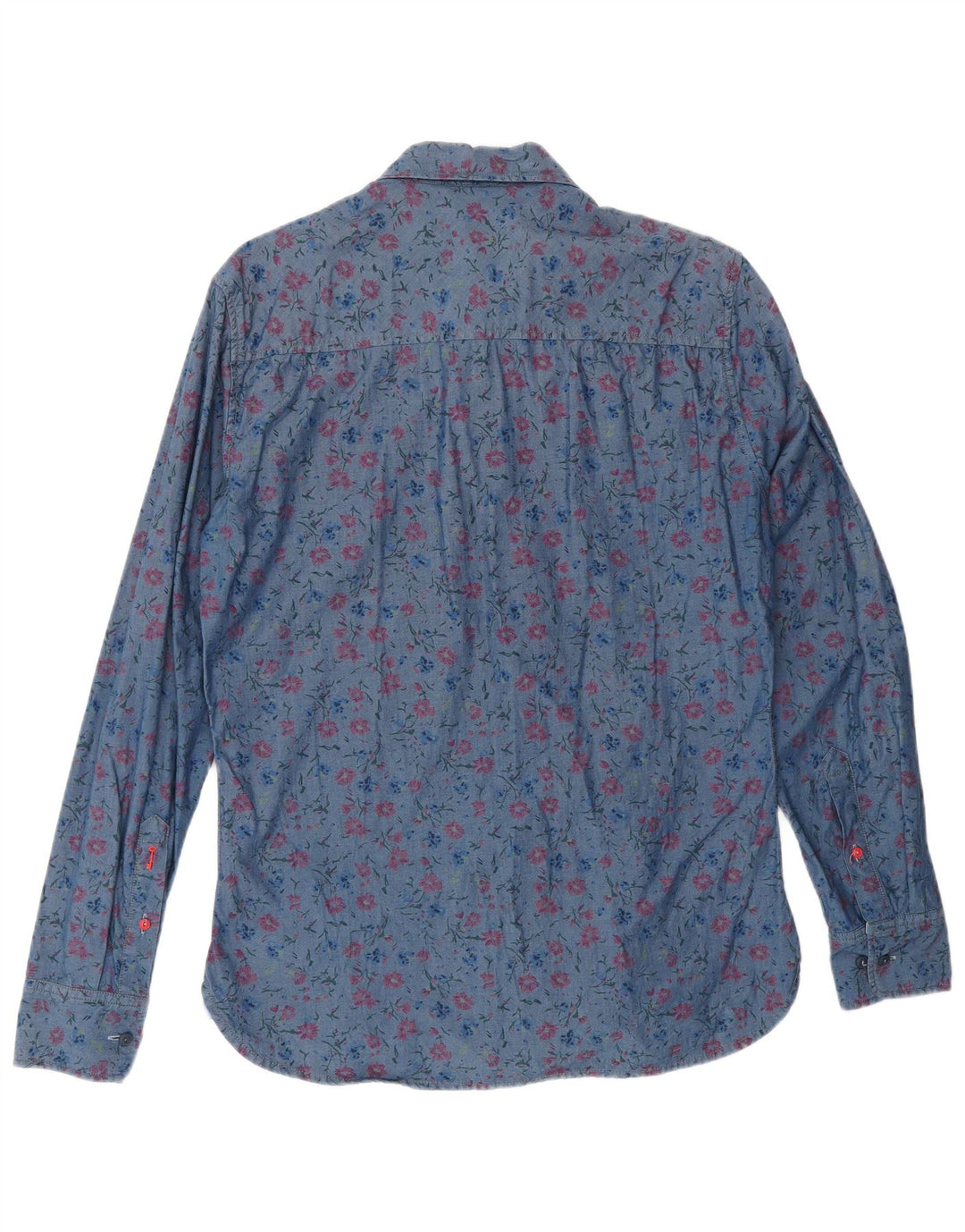 PEPE JEANS Herre Slim Shirt Medium Blue Floral Bomuld