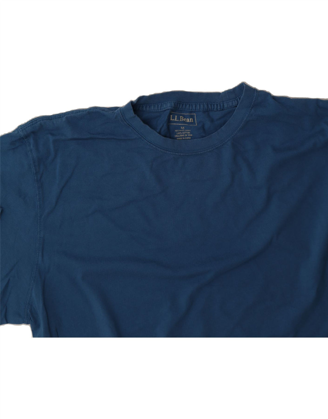 L.L.BEAN Mens T-Shirt Top Medium Blue Cotton Vintage L.L.Bean and Second-Hand L.L.Bean from Messina Hembry 