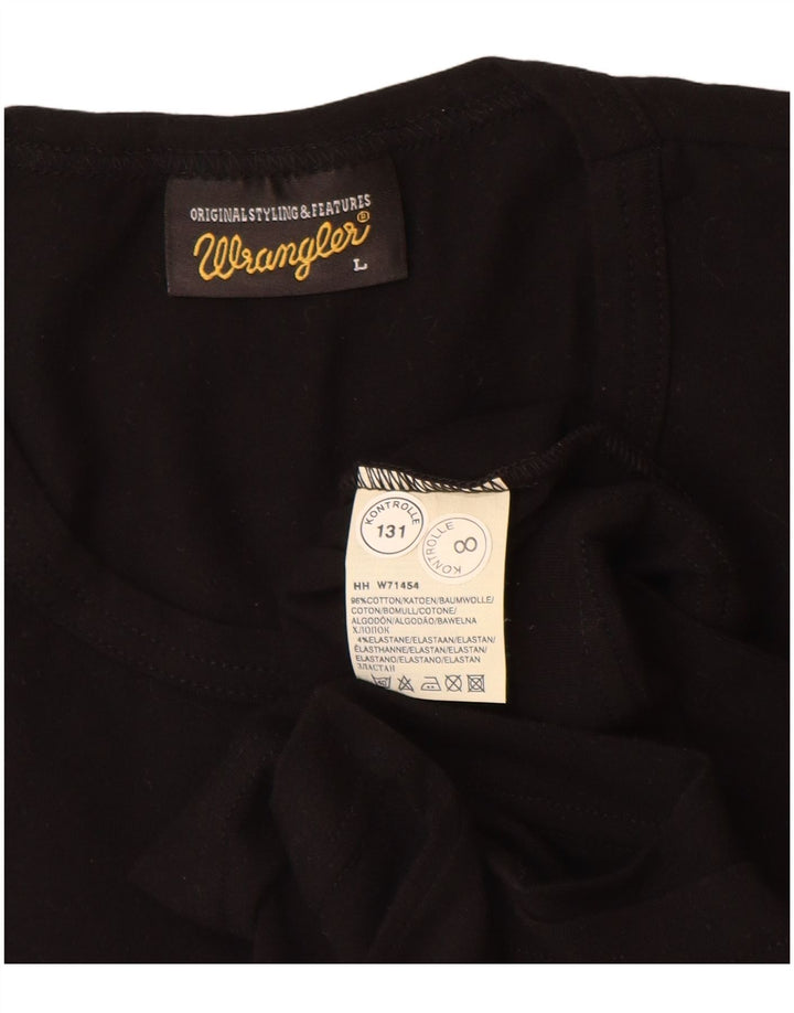 Wrangler Herre grafisk T-shirt Top Stor sort bomuld