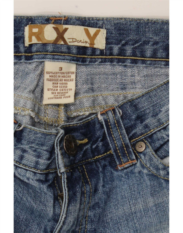 Roxy Dame Lavtalje Distressed Straight Jeans US 3 Small W29 L27 Blue