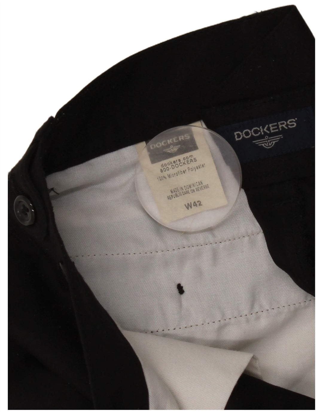 Dockers Herre Pegged Chino Shorts W42 2XL Sort Polyester