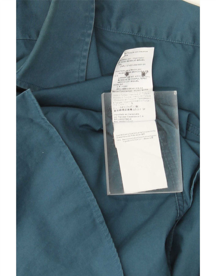Hugo Boss Herre Regular Fit skjorte str. 39 Medium Blue Cotton