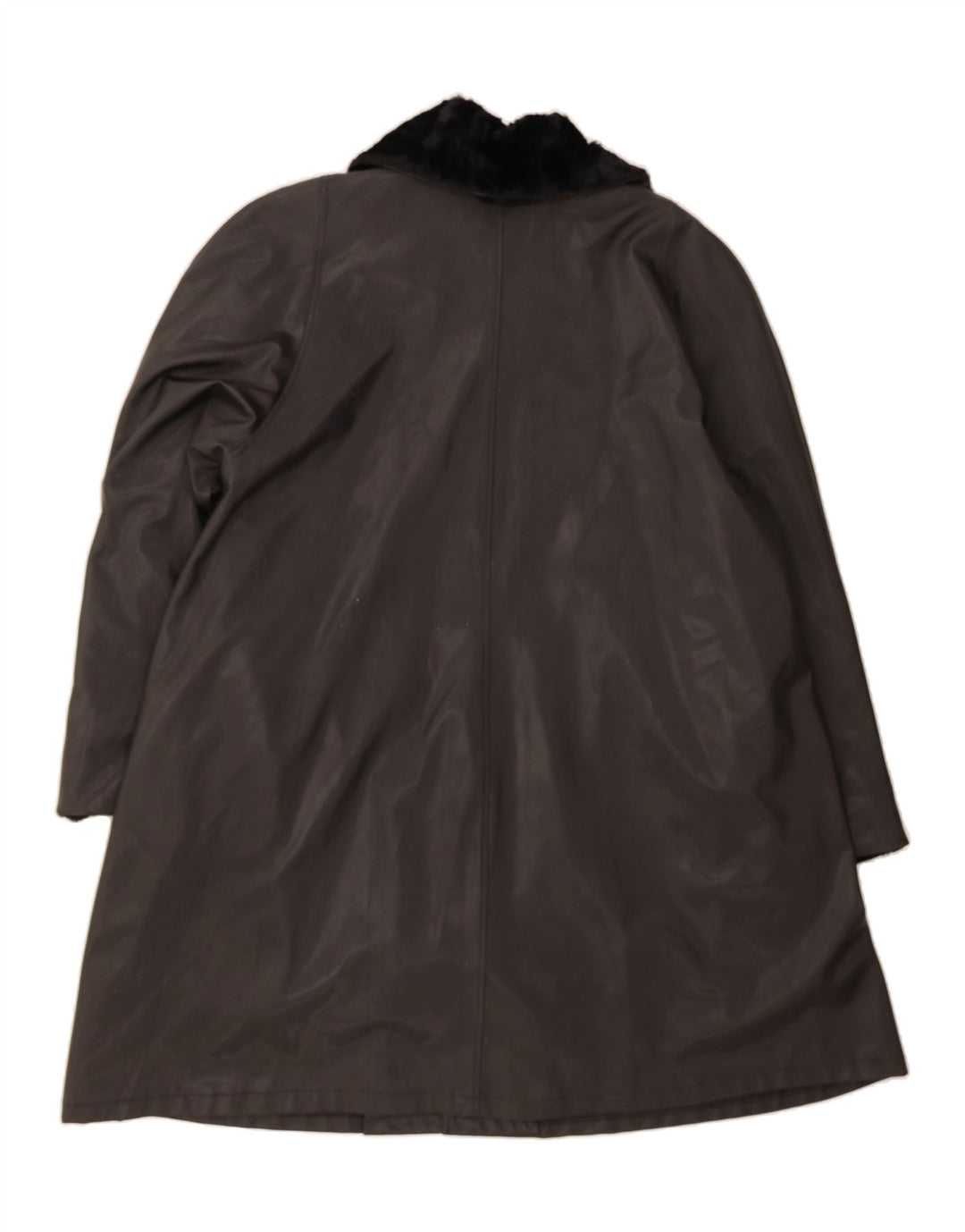 LINEA DONNA Womens Overcoat UK 18 XL Black Vintage Linea Donna and Second-Hand Linea Donna from Messina Hembry 