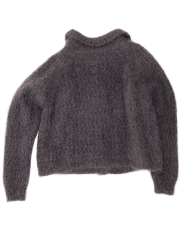 Vintage dame cardigan sweater UK 14 Large Grå