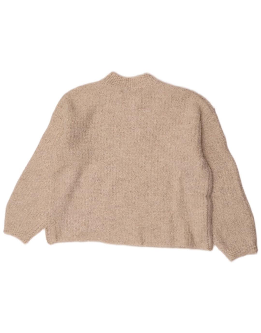 Marks & Spencer Dame sweater med rund hals DK 14 Medium Beige Akryl