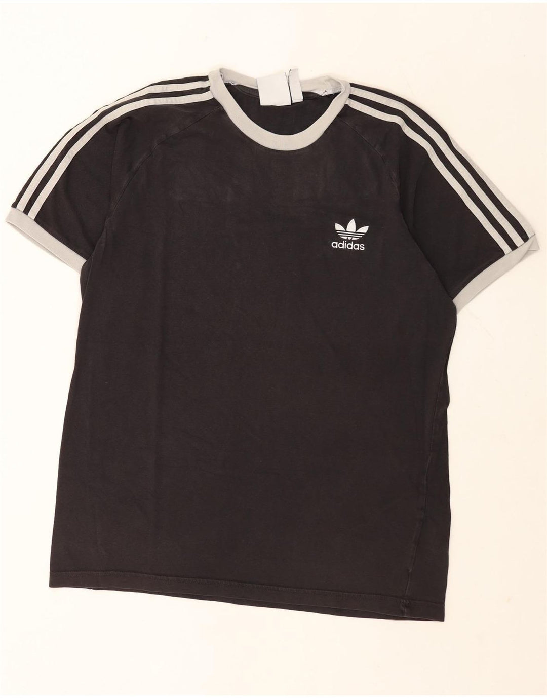 Adidas Herre T-Shirt Top Stor Sort Bomuld