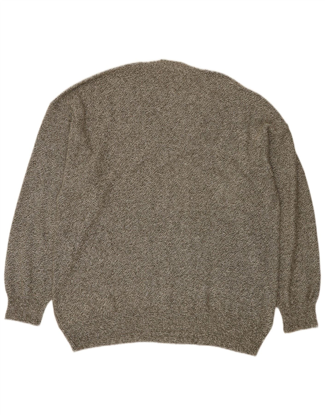 Engbers Herre V-hals sweater IT 50 Mellem grå stribet bomuld