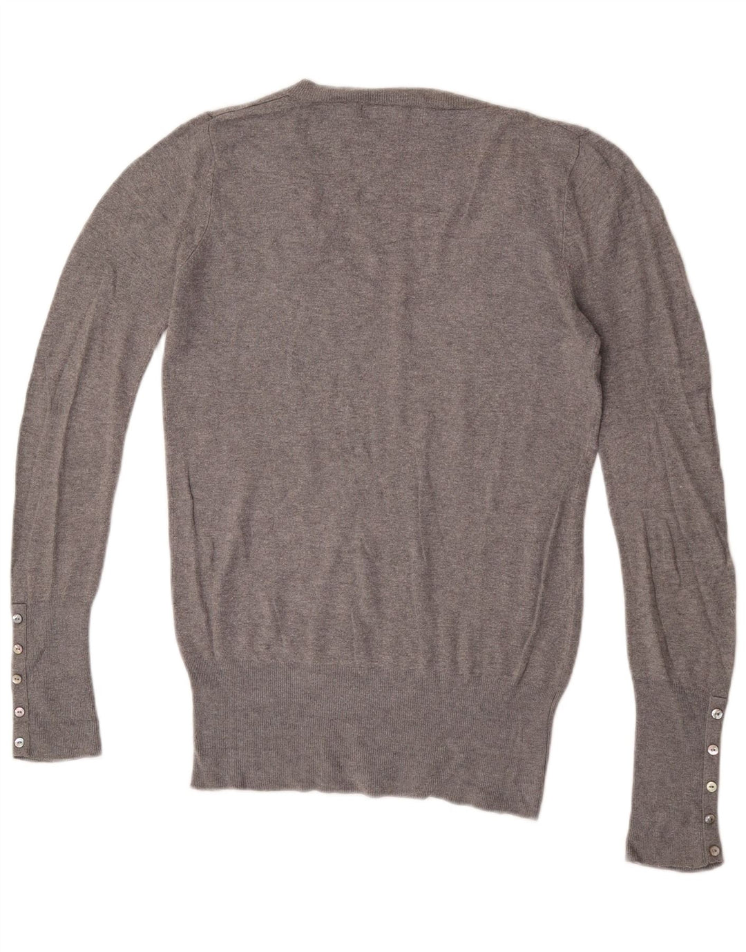 Zara Herre V-hals sweater Stor Grå Flecked Rayon