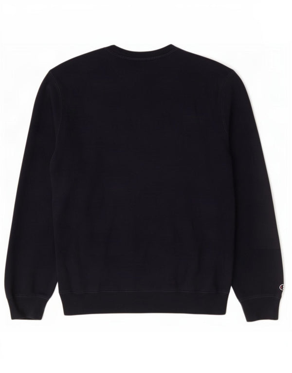 Champion Herre Grafisk Sweatshirt Jumper Medium Navyblå Bomuld
