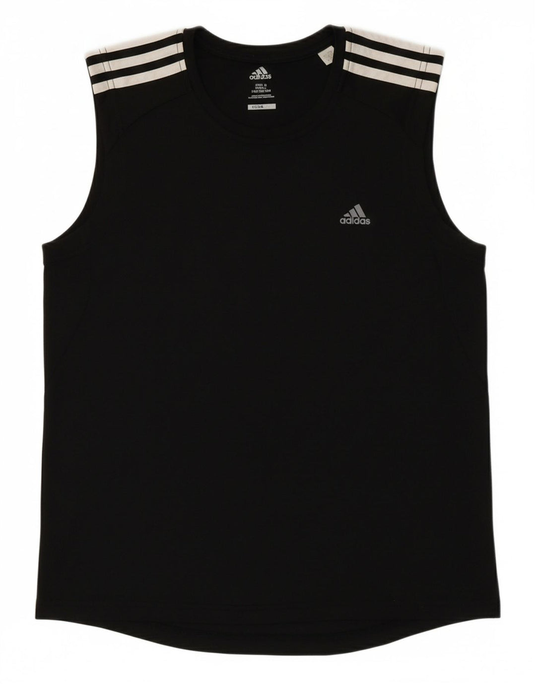 ADIDAS Mens Climalite T-Shirt Top Medium Black Polyester